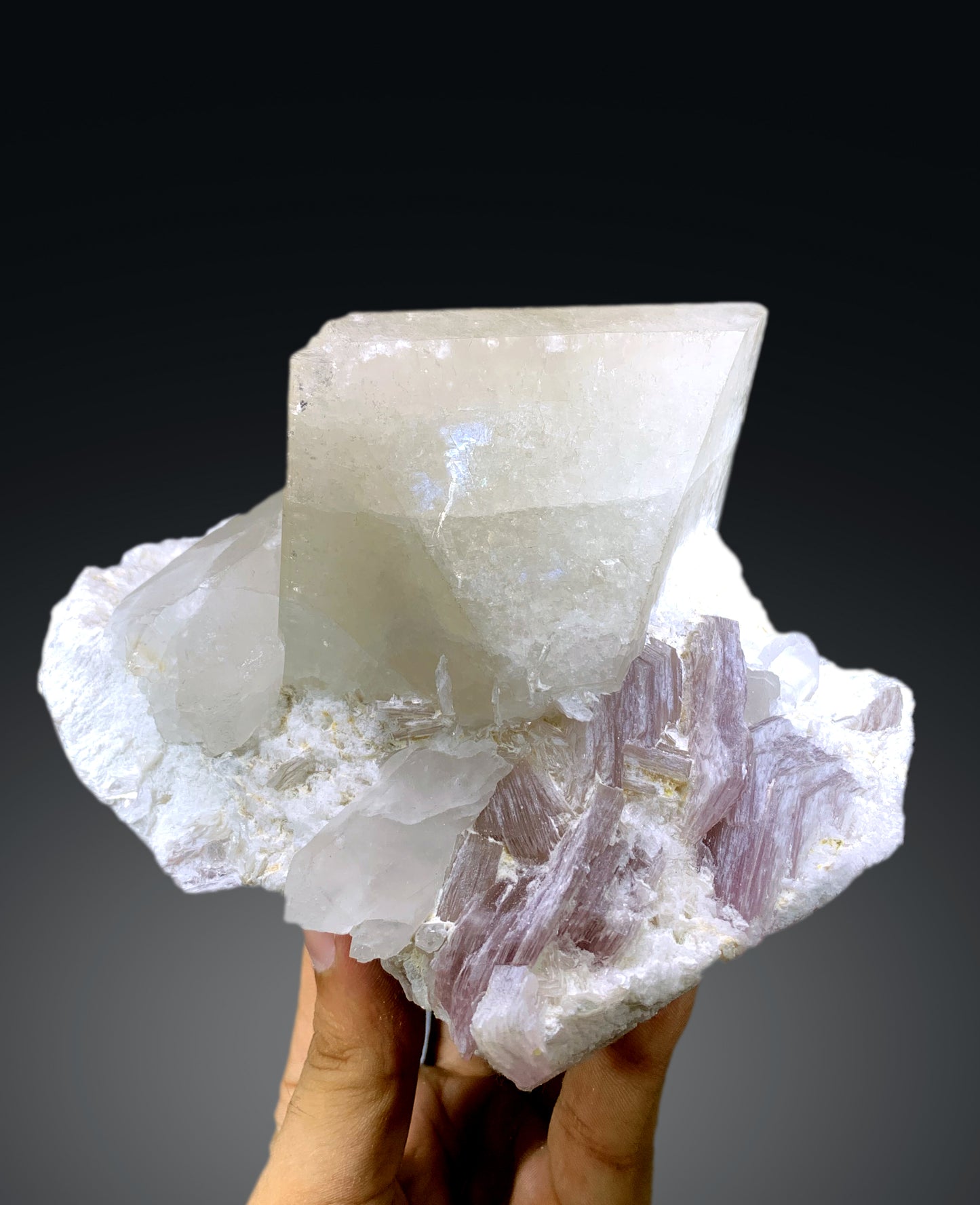 Natural Topaz with Quartz, Lepidolite and Albite Specimen from Pakistan - 1670 grams
