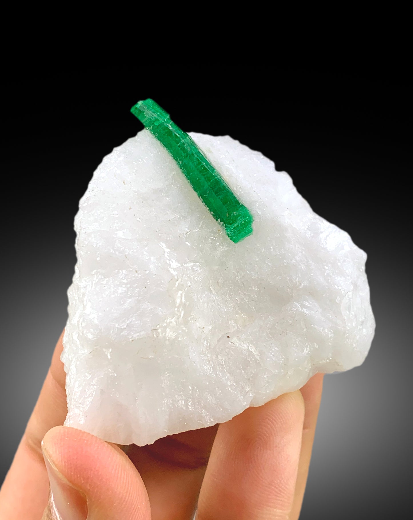 Lush Green Color Emerald Crystal on Matrix, Emerald Specimen, Raw Mineral, Emerald Stone, Emerald from Pakistan - 108 gram