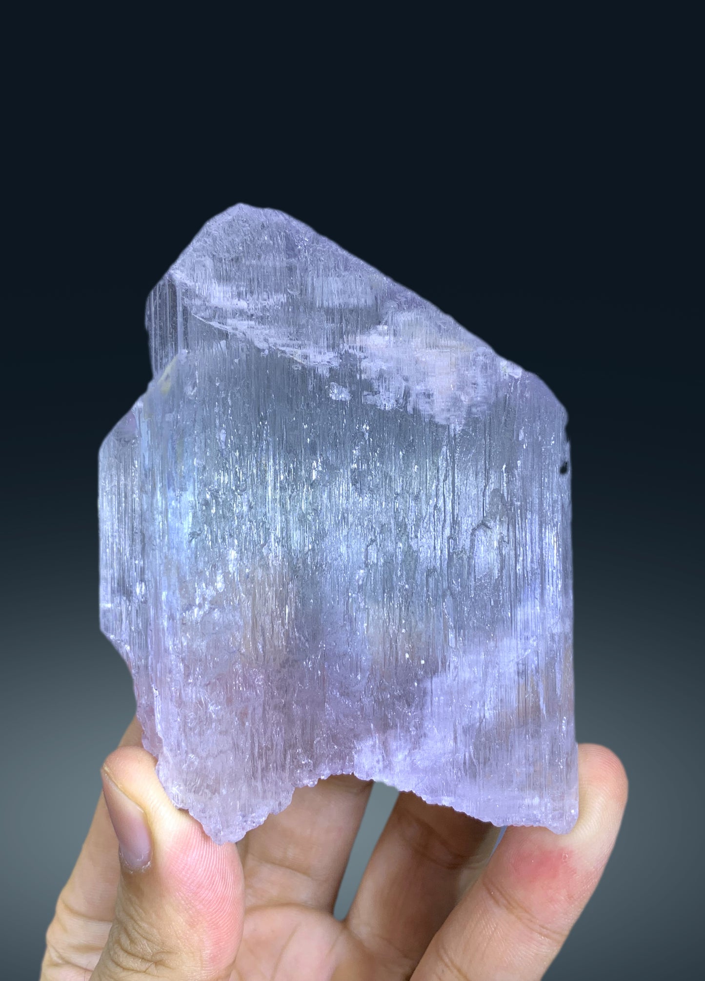 v Shape Terminated Purple Pink Kunzite Crystal from Afghanistan - 197 gram v Shape Terminated Purple Pink Kunzite Crystal from Afghanistan - 197 gram