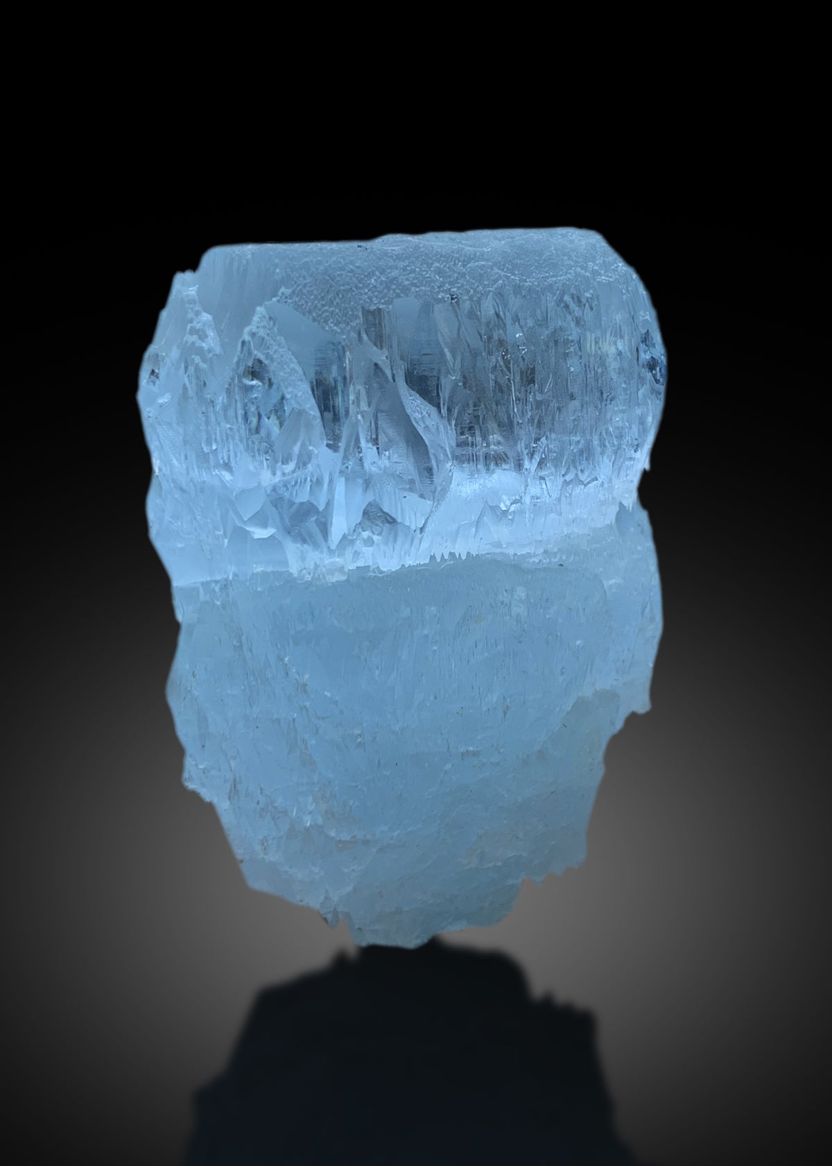 Sky Blue Color Etched Aquamarine Crystal from Shigar valley Skardu Pakistan - 95 gram