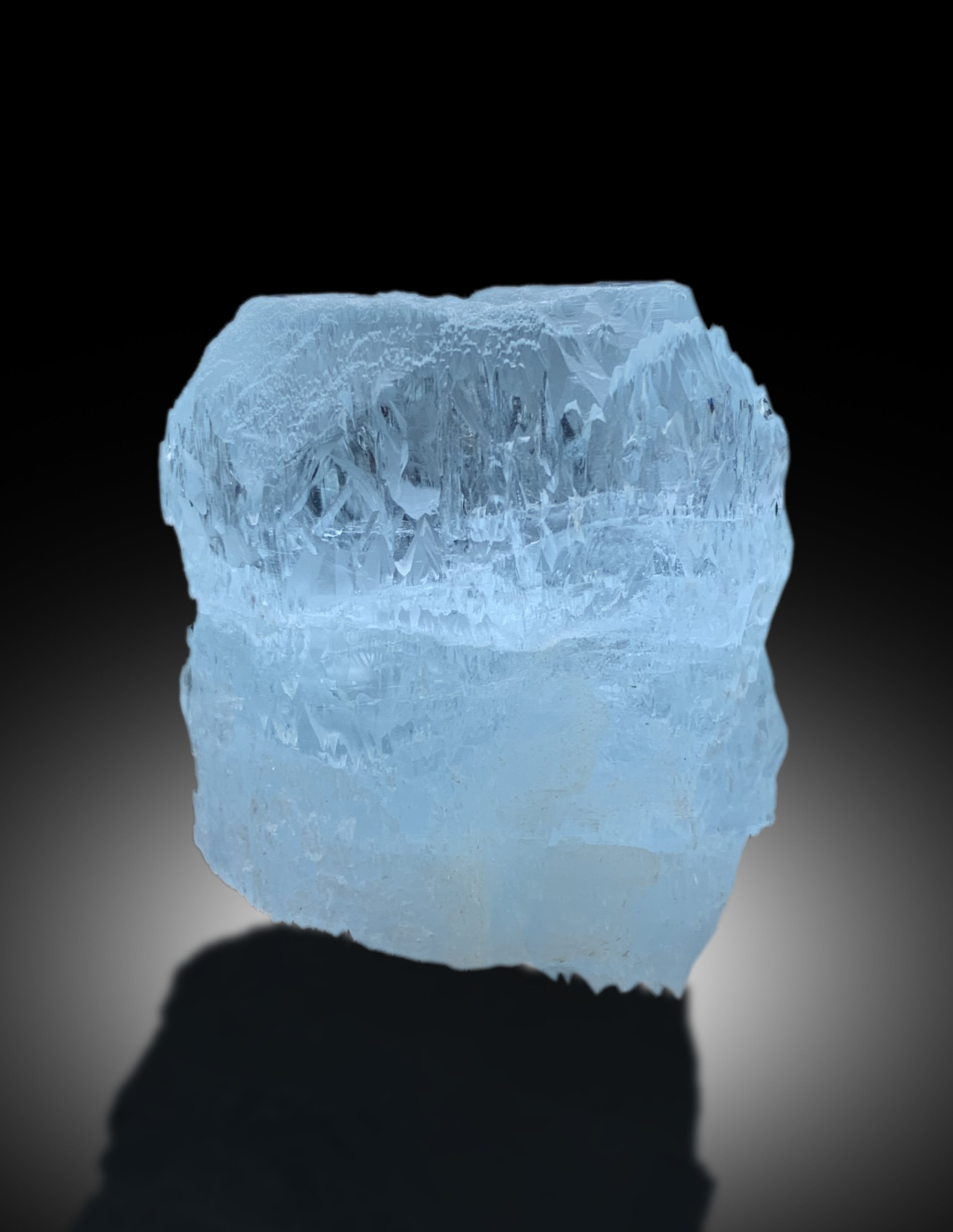 Sky Blue Color Etched Aquamarine Crystal from Shigar valley Skardu Pakistan - 95 gram