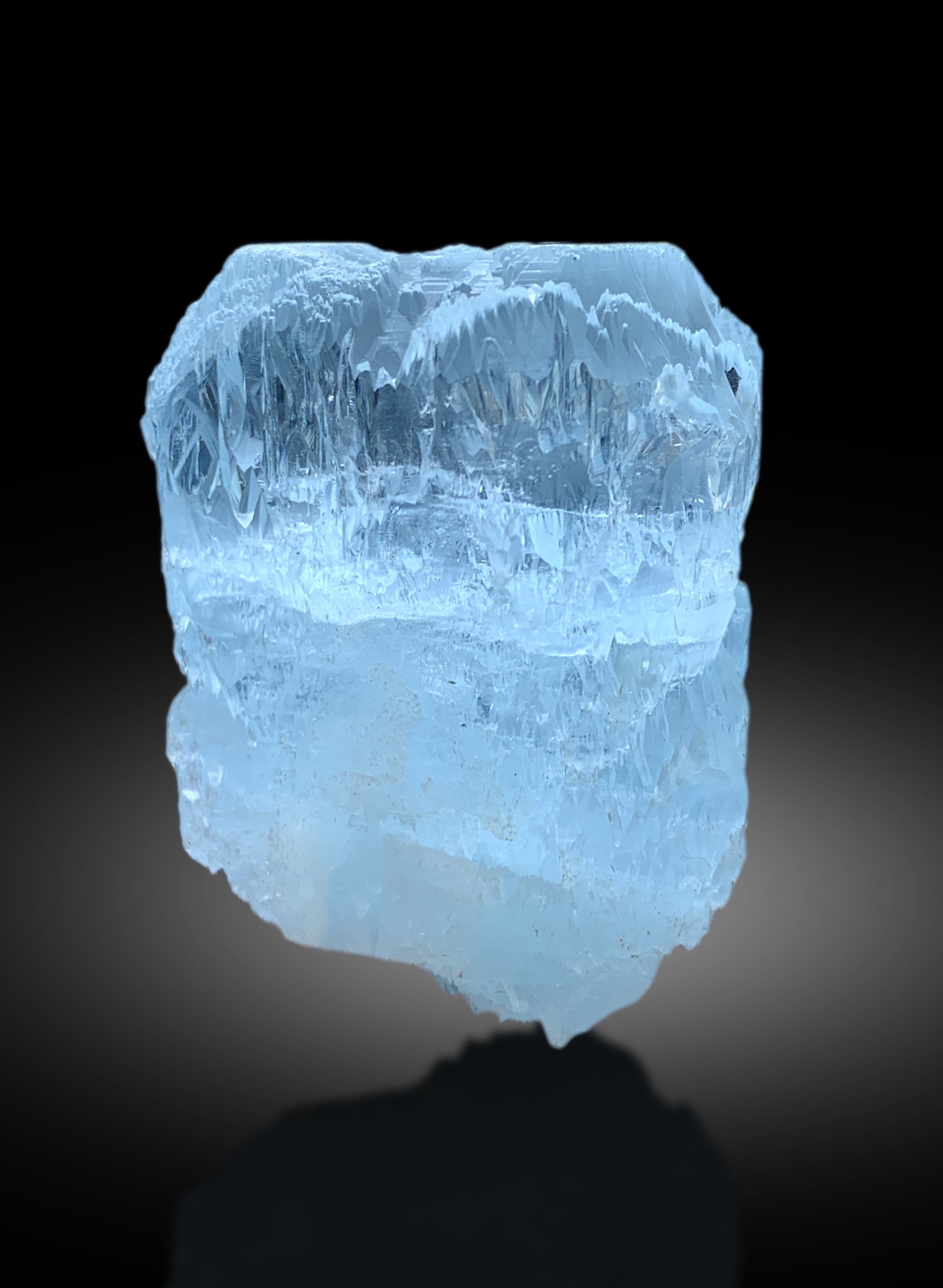 Sky Blue Color Etched Aquamarine Crystal from Shigar valley Skardu Pakistan - 95 gram