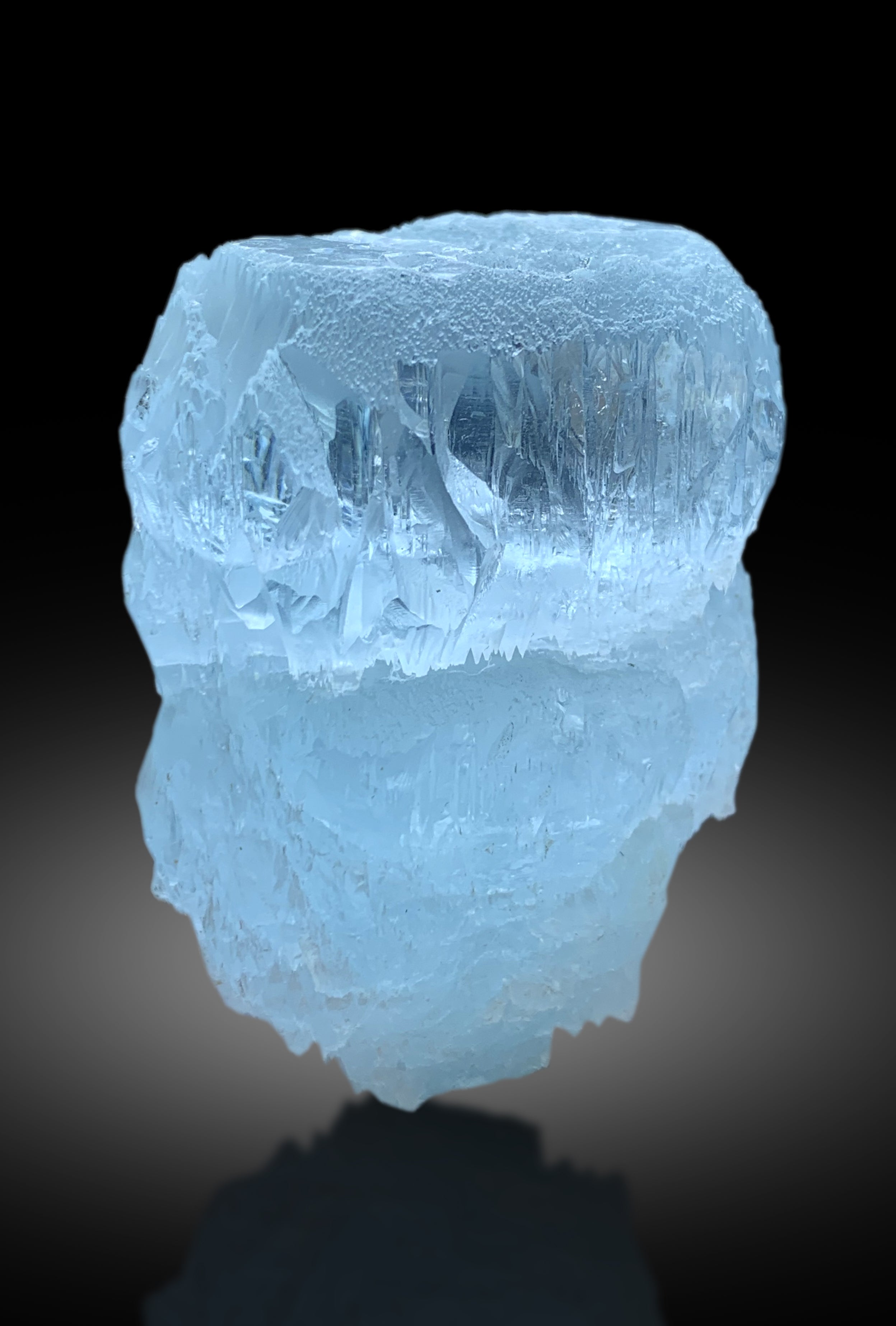 Sky Blue Color Etched Aquamarine Crystal from Shigar valley Skardu Pakistan - 95 gram