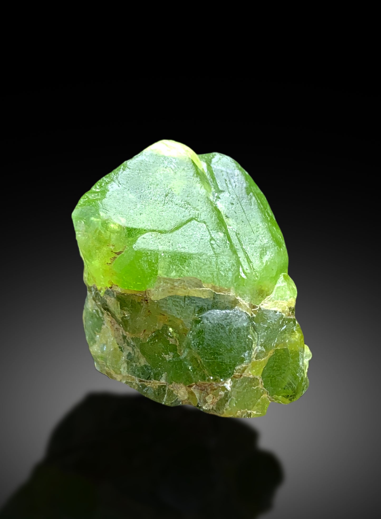 Lush Green Peridot Crystal from Supat valley Kohistan, Pakistan - 25 gram