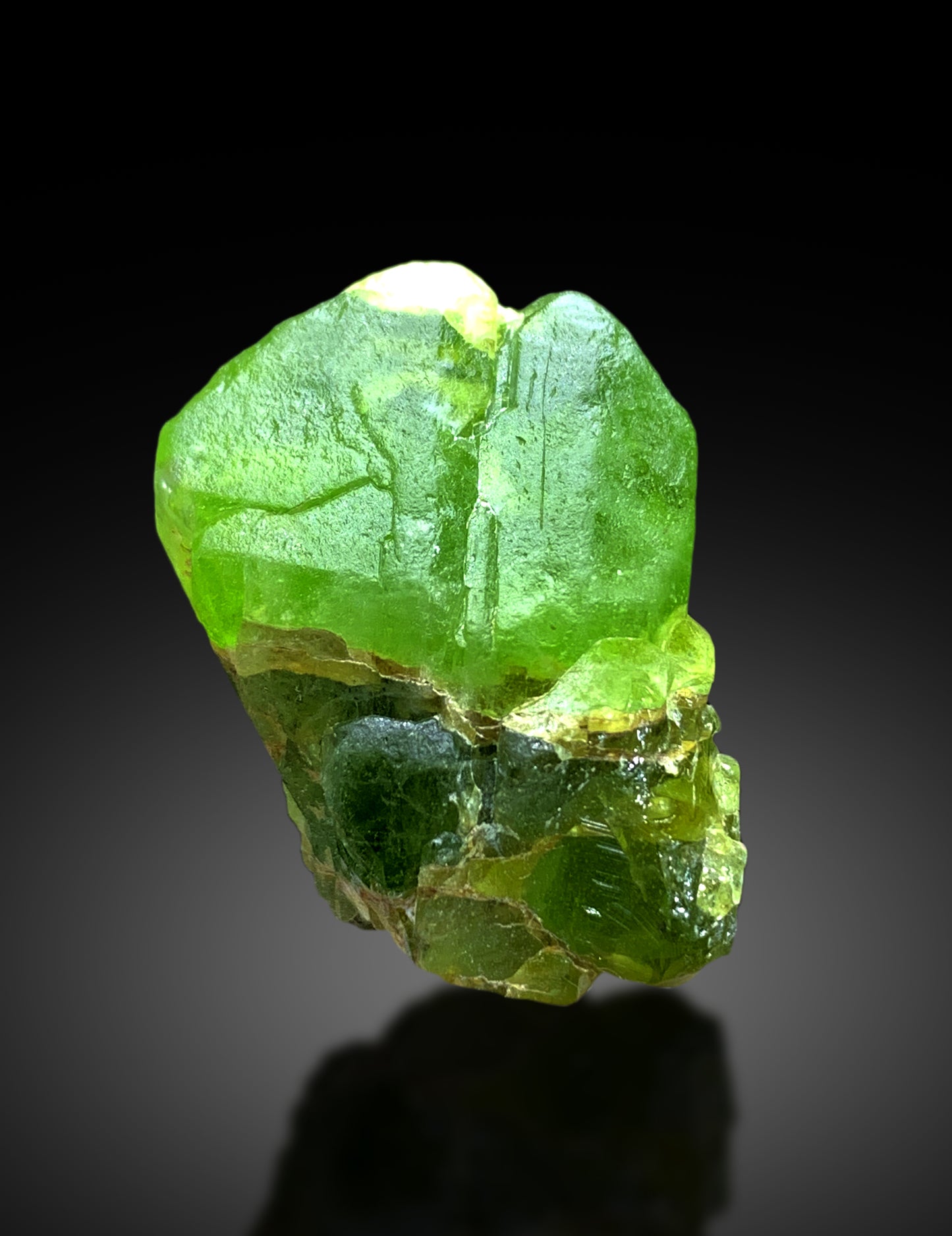 Lush Green Peridot Crystal from Supat valley Kohistan, Pakistan - 25 gram