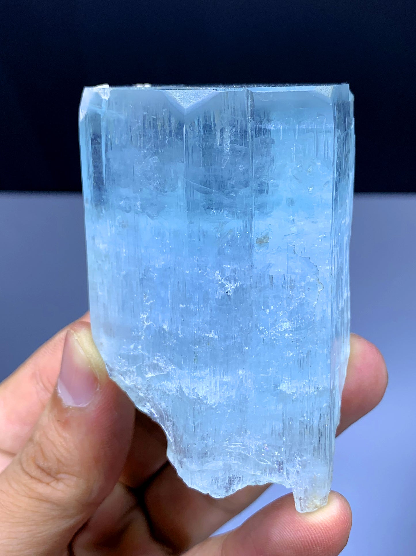 Sky Blue Aquamarine Crystal from Shigar valley Pakistan - 206 grams