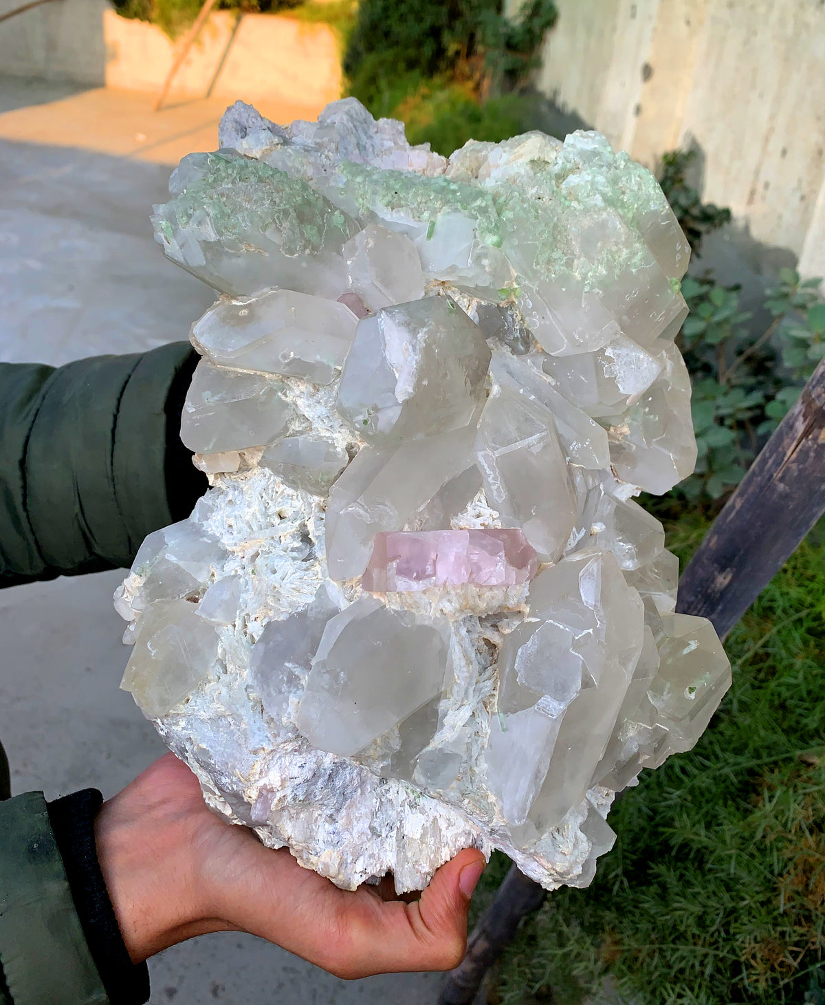 Museum Grade Pink Morganite with Quartz Green Tourmalines and Albite Specimen from Afghanistan - 8.6 Kg