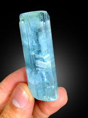 Natural Sky Blue Color Aquamarine Crystal, Terminated Aquamarine, Raw Mineral, Shigar Aquamarine - 36 gram