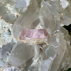 Museum Grade Pink Morganite with Quartz Green Tourmalines and Albite Specimen from Afghanistan - 8.6 Kg