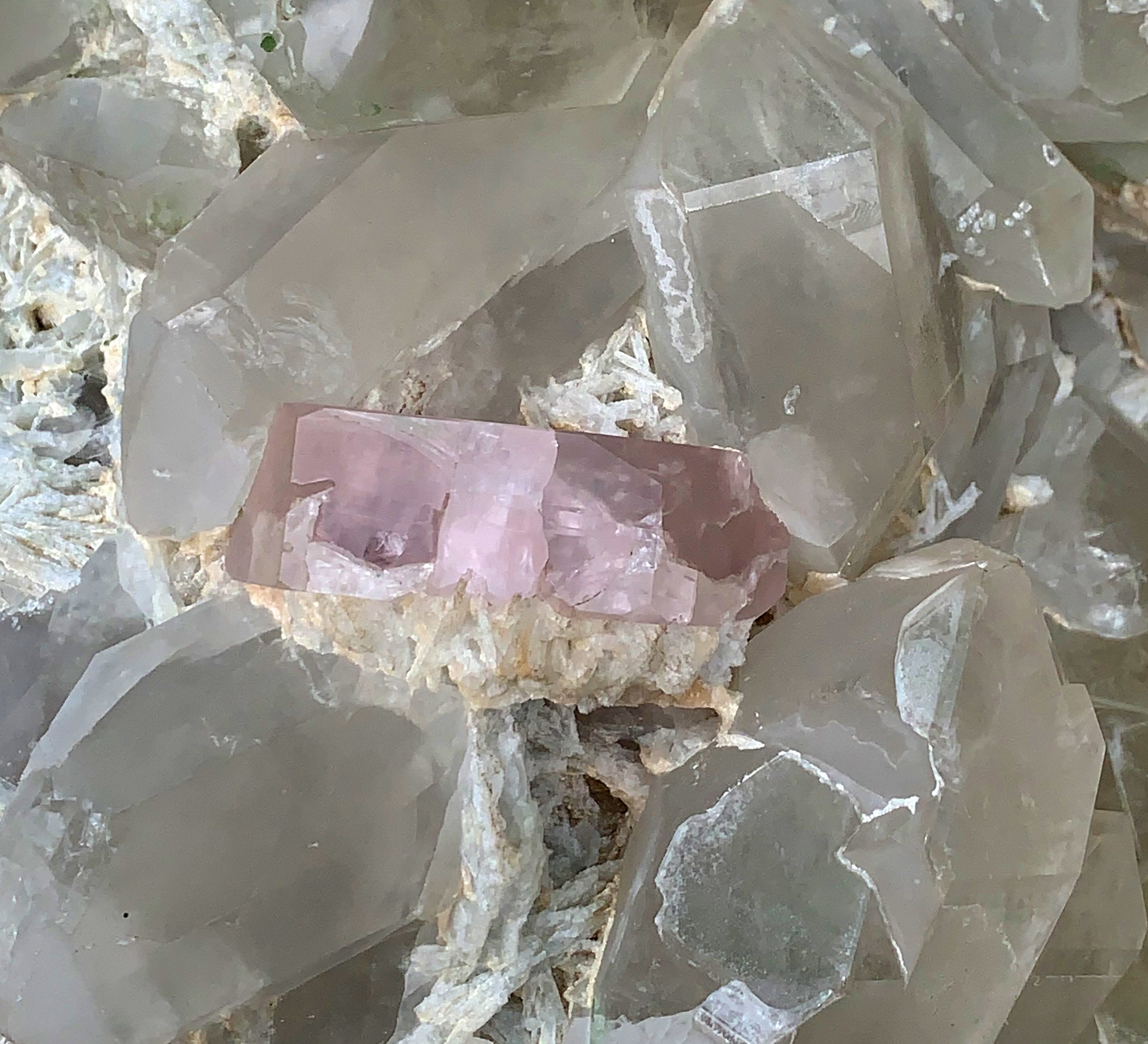 Museum Grade Pink Morganite with Quartz Green Tourmalines and Albite Specimen from Afghanistan - 8.6 Kg