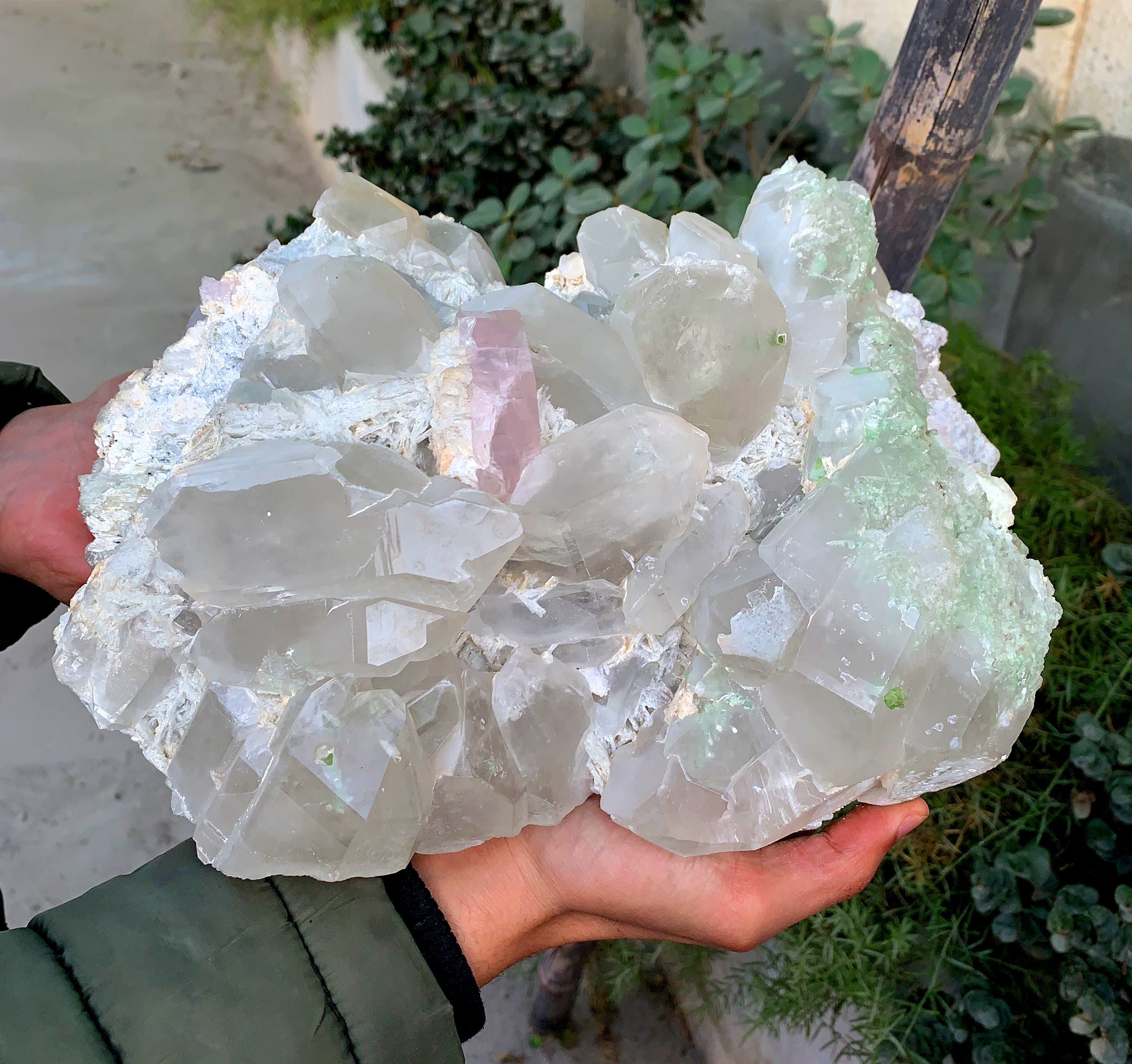 Museum Grade Pink Morganite with Quartz Green Tourmalines and Albite Specimen from Afghanistan - 8.6 Kg