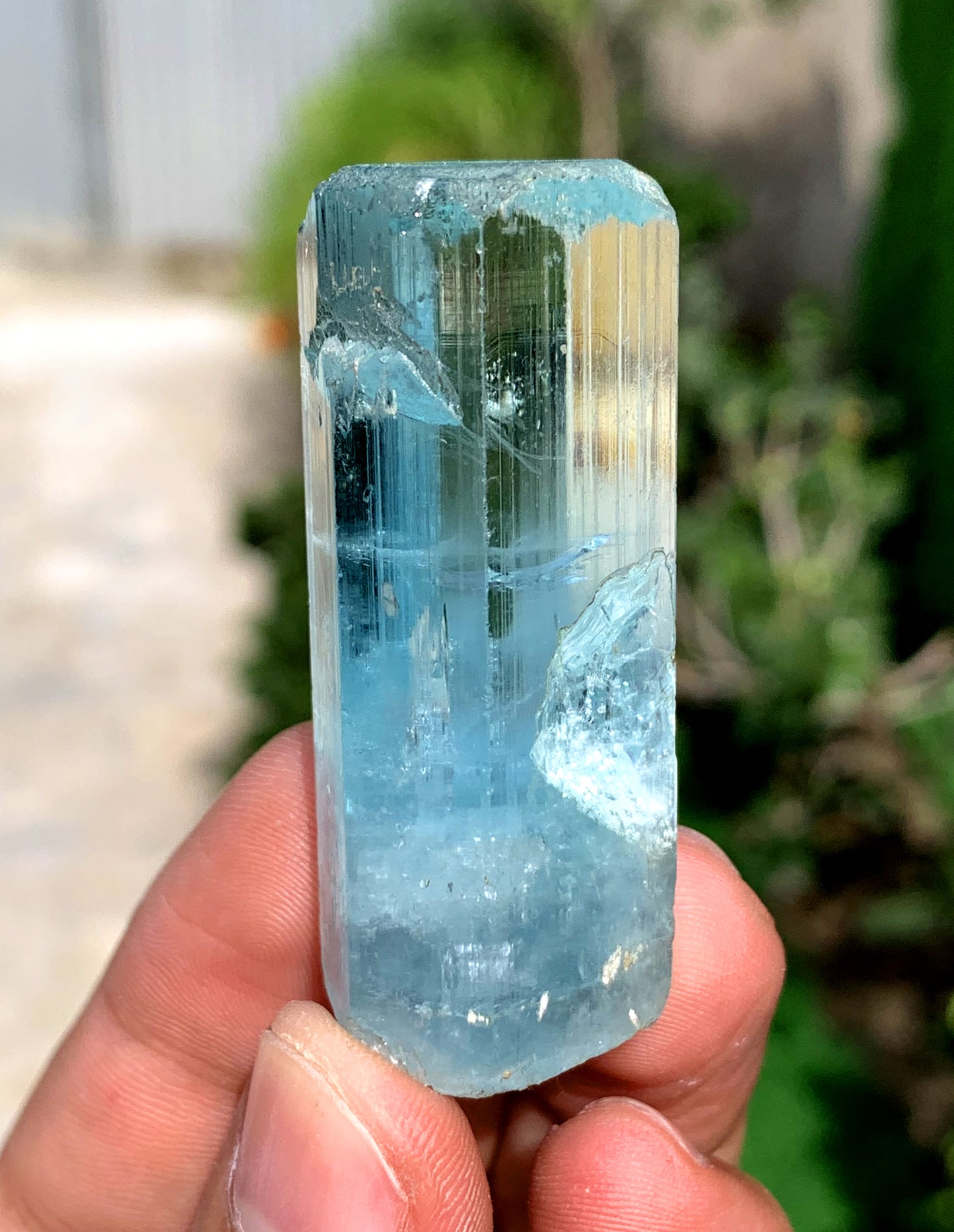 Gem Grade Blue Aquamarine Crystal from Shigar valley Pakistan - 38 grams