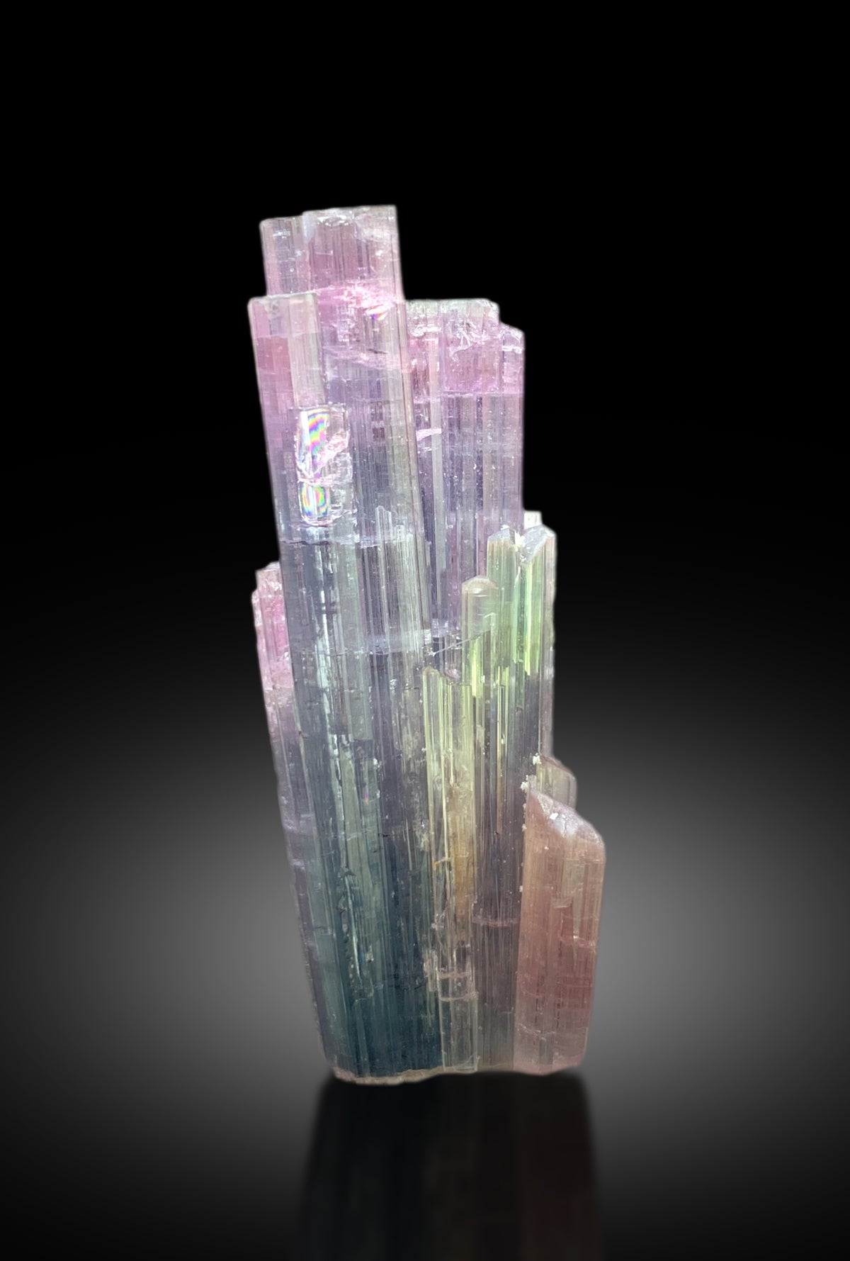 Cotton Candy Tourmaline Cluster, Bicolor Tourmaline, Tourmaline from Paprok Afghanistan - 19 gram