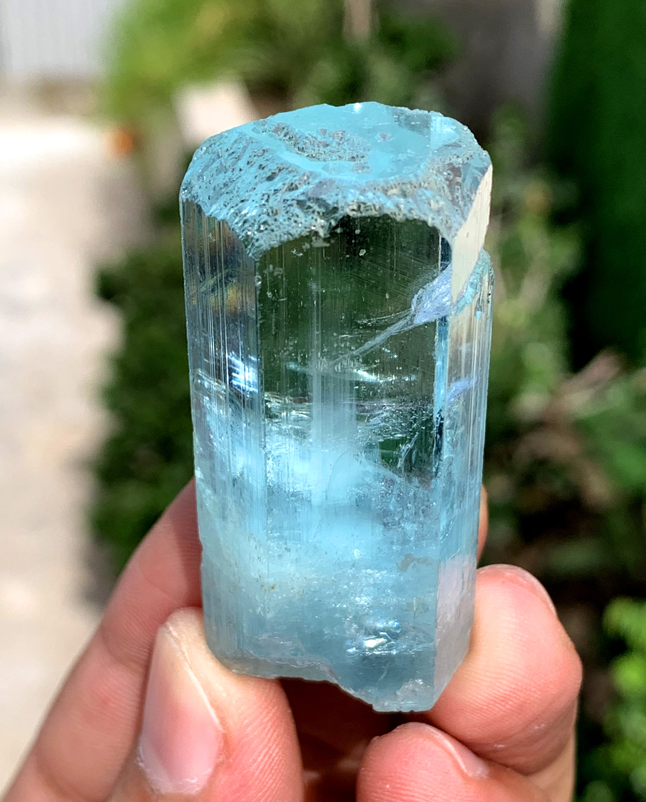 Gem Grade Blue Aquamarine Crystal from Shigar valley Pakistan - 38 grams