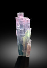 Cotton Candy Tourmaline Cluster, Bicolor Tourmaline, Tourmaline from Paprok Afghanistan - 19 gram