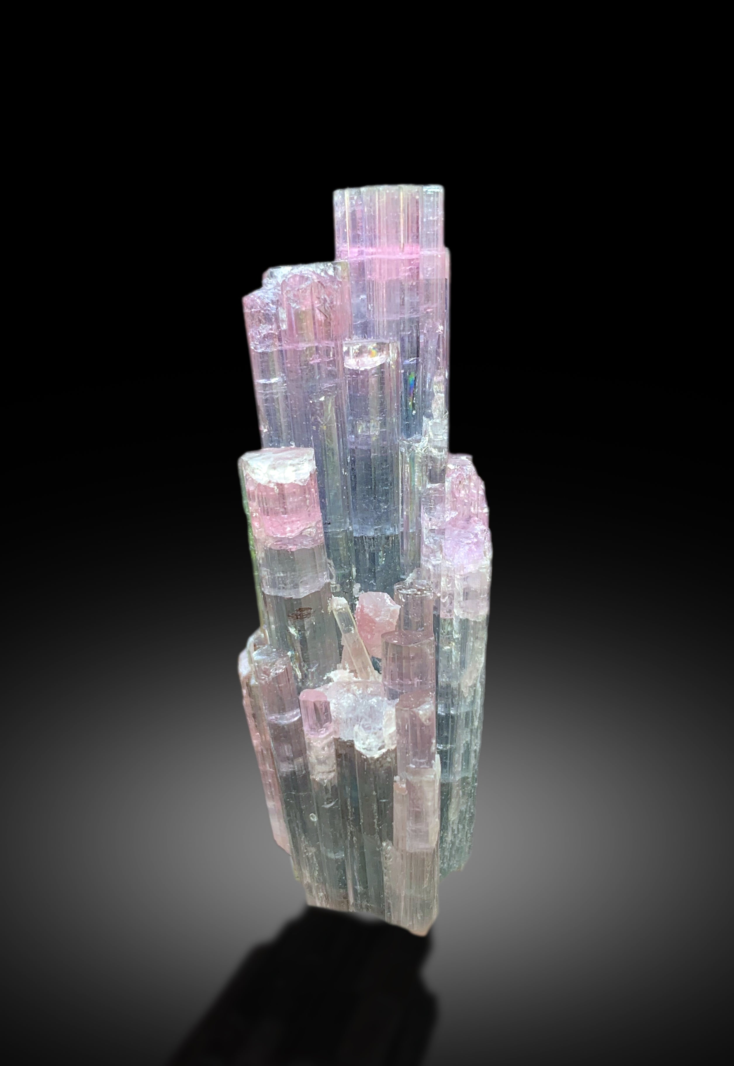 Cotton Candy Tourmaline Cluster, Bicolor Tourmaline, Tourmaline from Paprok Afghanistan - 19 gram