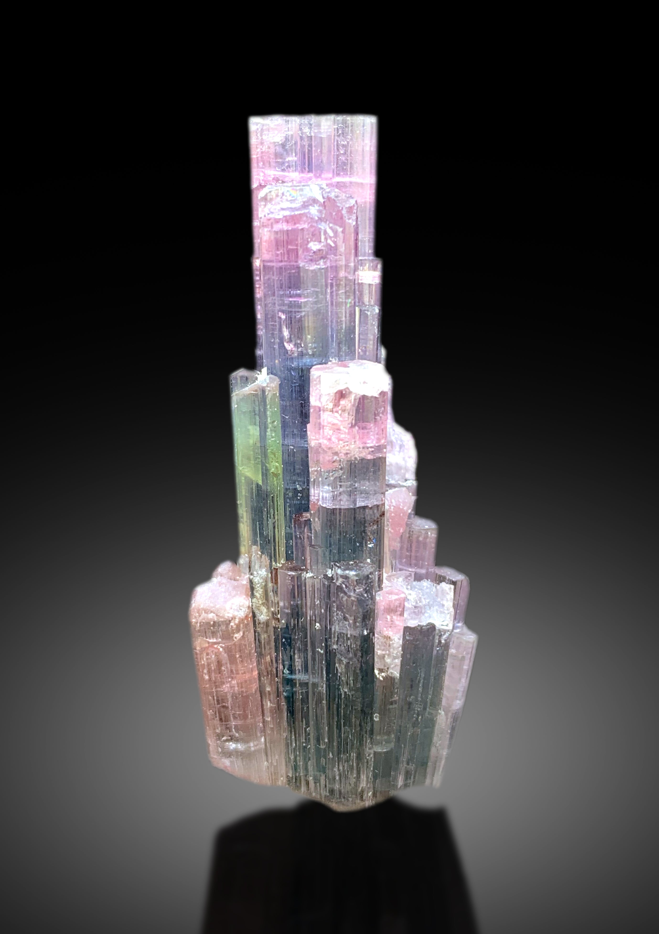 Cotton Candy Tourmaline Cluster, Bicolor Tourmaline, Tourmaline from Paprok Afghanistan - 19 gram