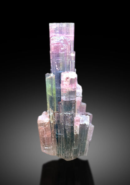 Cotton Candy Tourmaline Cluster, Bicolor Tourmaline, Tourmaline from Paprok Afghanistan - 19 gram