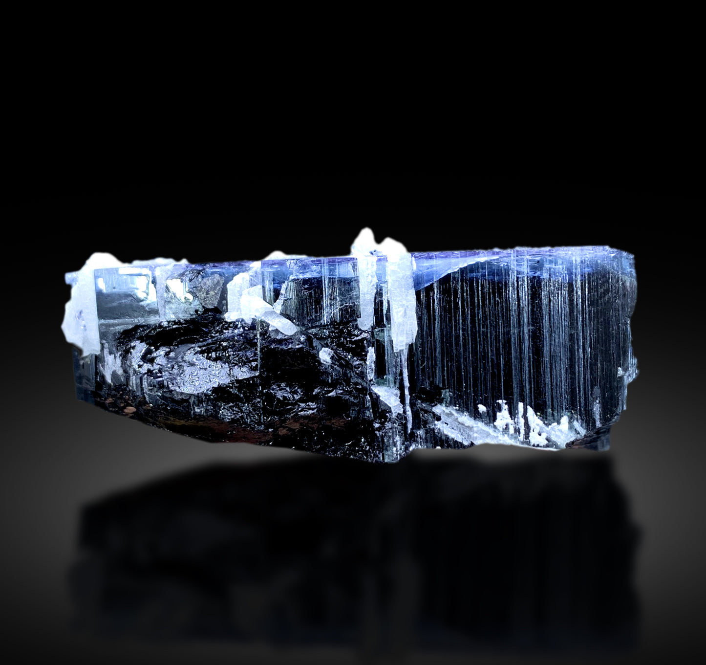 Blue Cap Tourmaline Crystal from Paprok Afghanistan - 206 gram