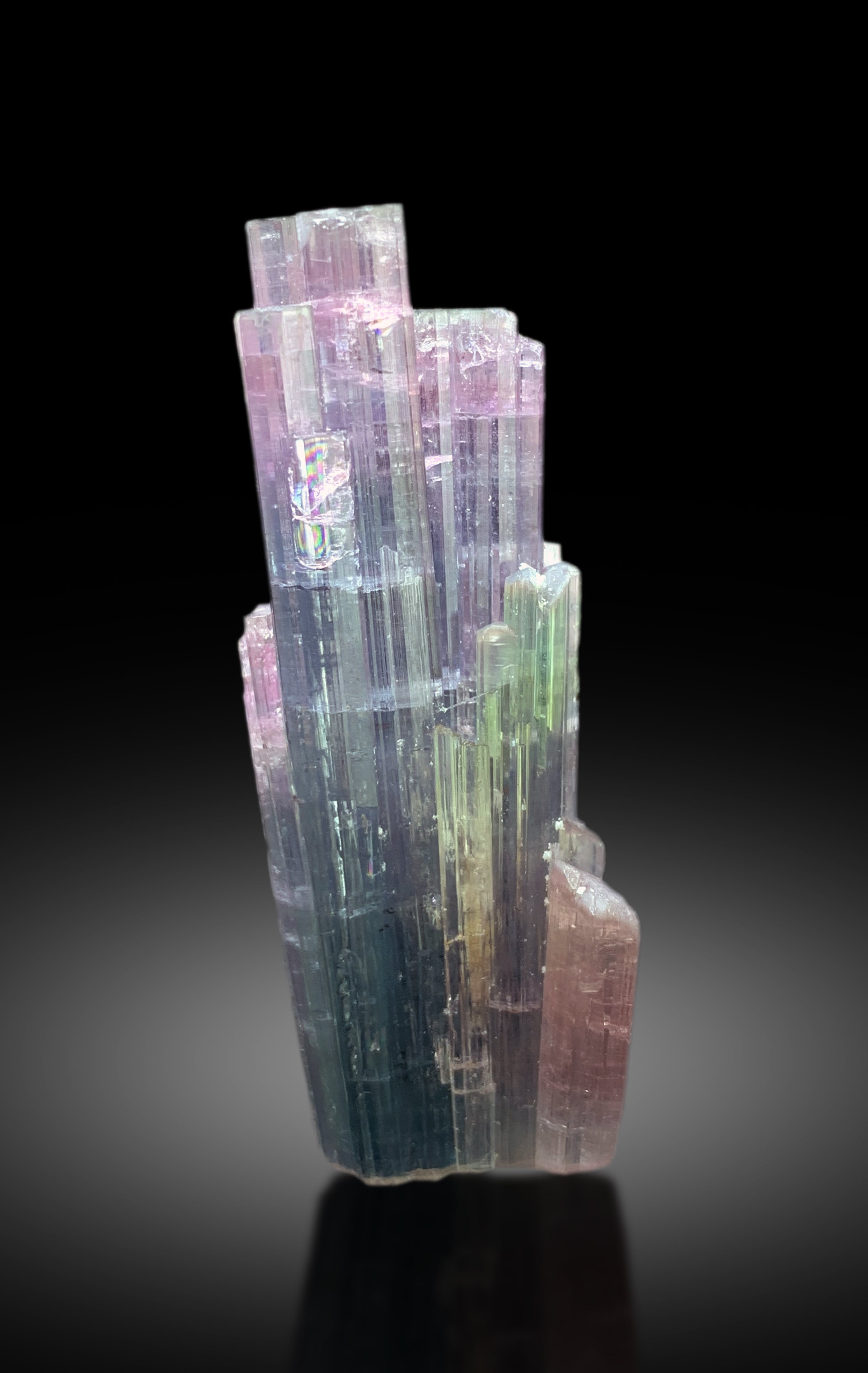 Cotton Candy Tourmaline Cluster, Bicolor Tourmaline, Tourmaline from Paprok Afghanistan - 19 gram