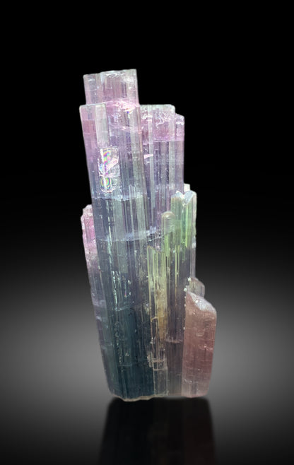 Cotton Candy Tourmaline Cluster, Bicolor Tourmaline, Tourmaline from Paprok Afghanistan - 19 gram