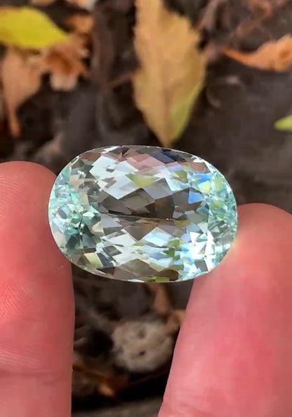 Natural Aquamarine Gemstone, Cusshion Cut Loose Gem, Aquamarine fro Jewelry Making - 37.79 carat