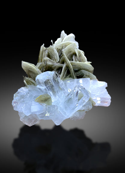 Sky Blue Aquamarine Cluster on Muscovite from Pakistan - 50 gram
