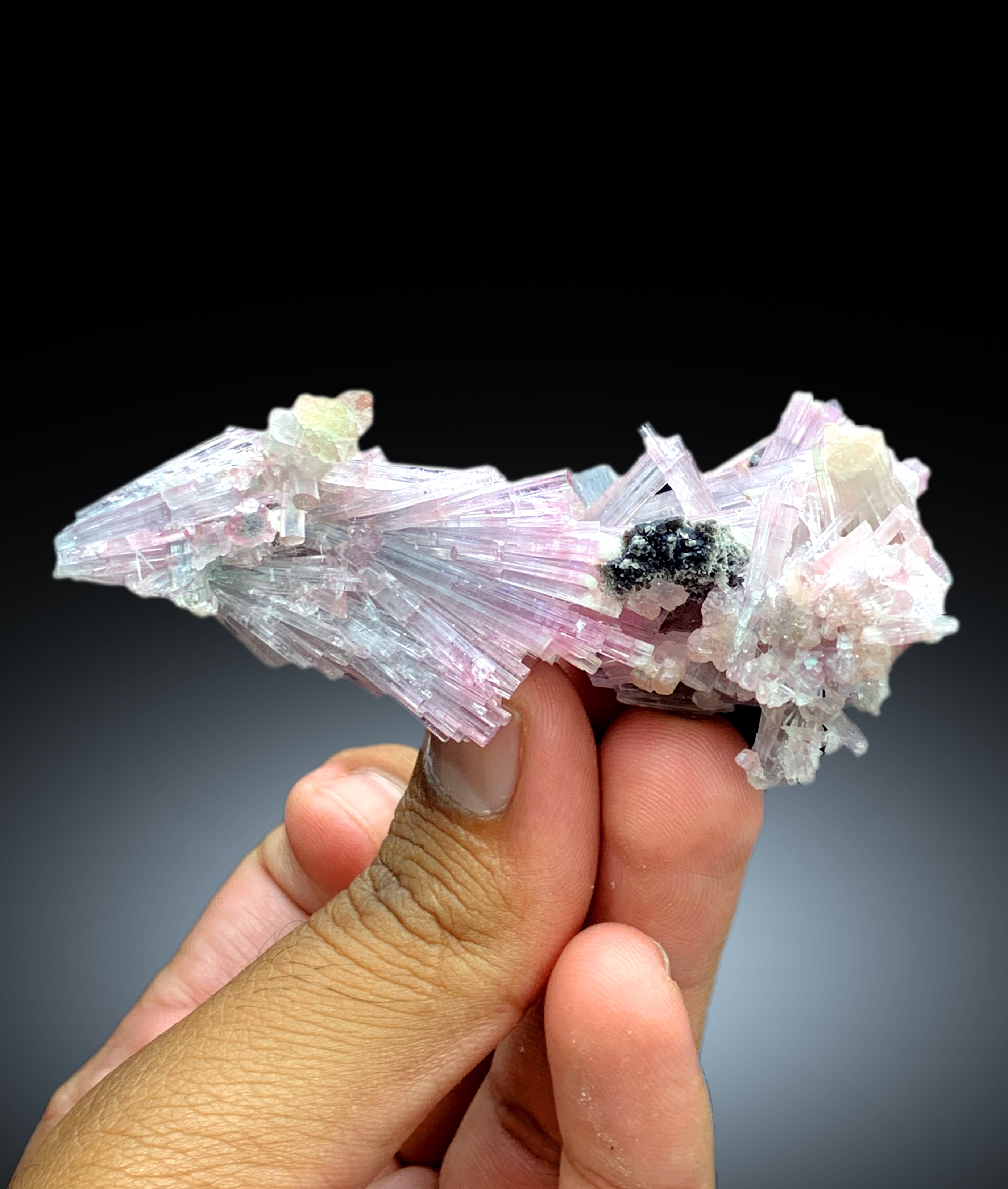 Cotton Candy Tourmaline Bunch, Tourmaline Cluster, Bicolor Tourmaline - 68 gram