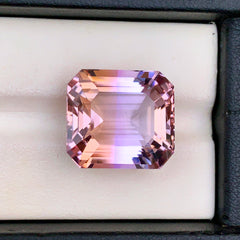 Ametrine Gemstone For Jewelry, Emerald Cut Ametrine Loose Stone