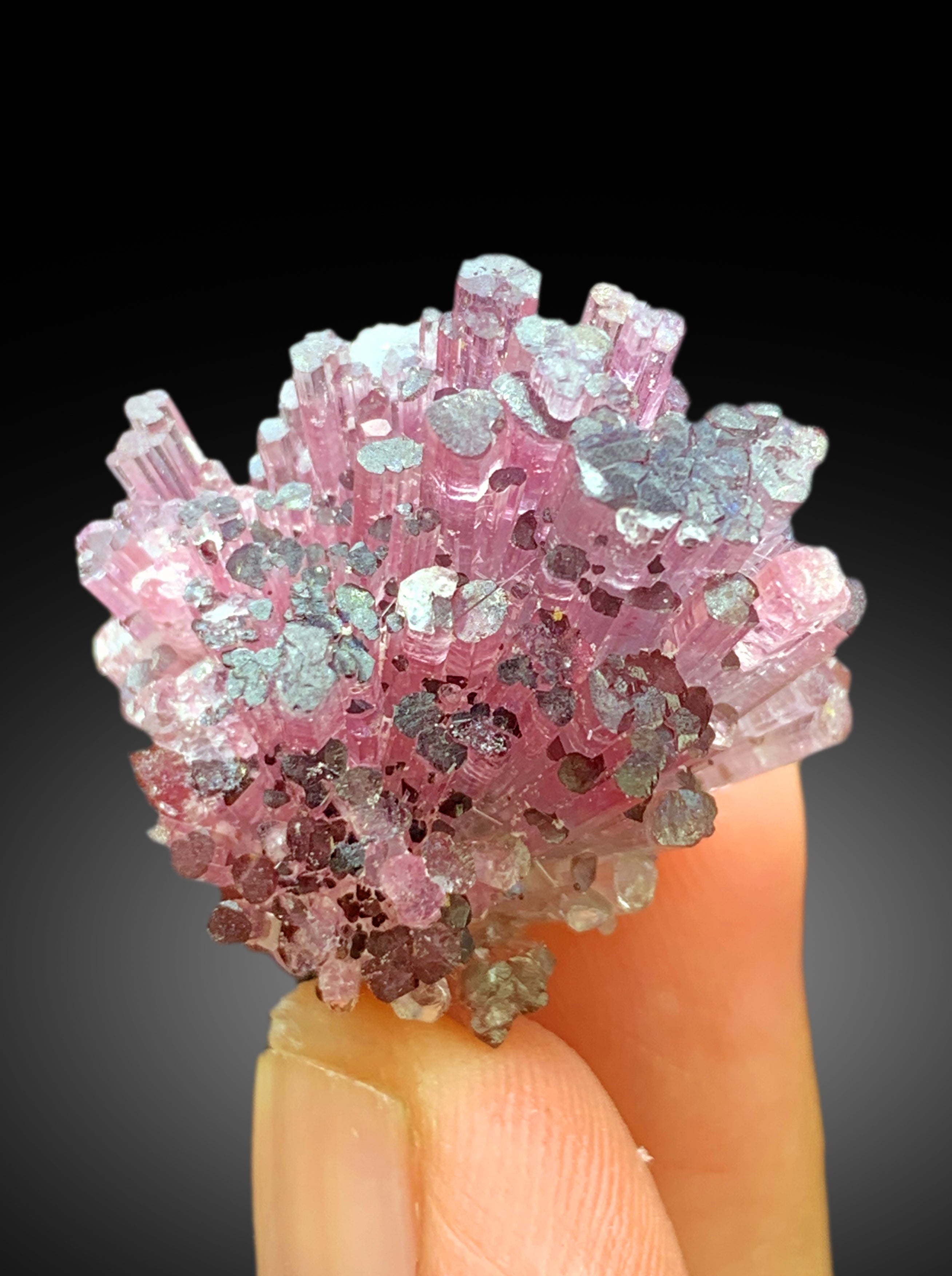 Cotton Candy Tourmaline Bunch, Tourmaline Cluster, Bicolor Tourmaline, Crystals Cluster, Paprok Tourmaline - 20 gram