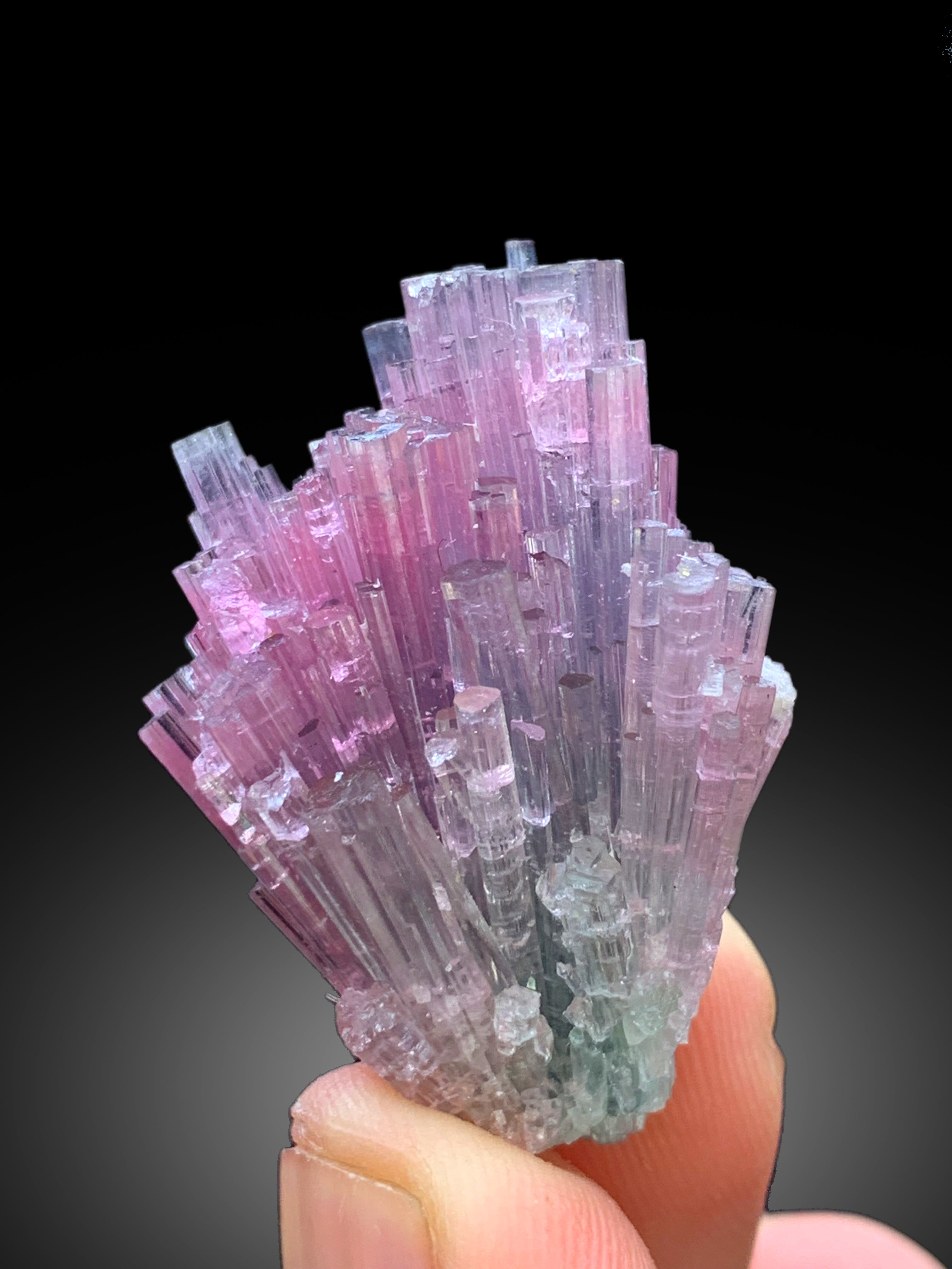 Cotton Candy Tourmaline Bunch, Tourmaline Cluster, Bicolor Tourmaline, Crystals Cluster, Paprok Tourmaline - 20 gram