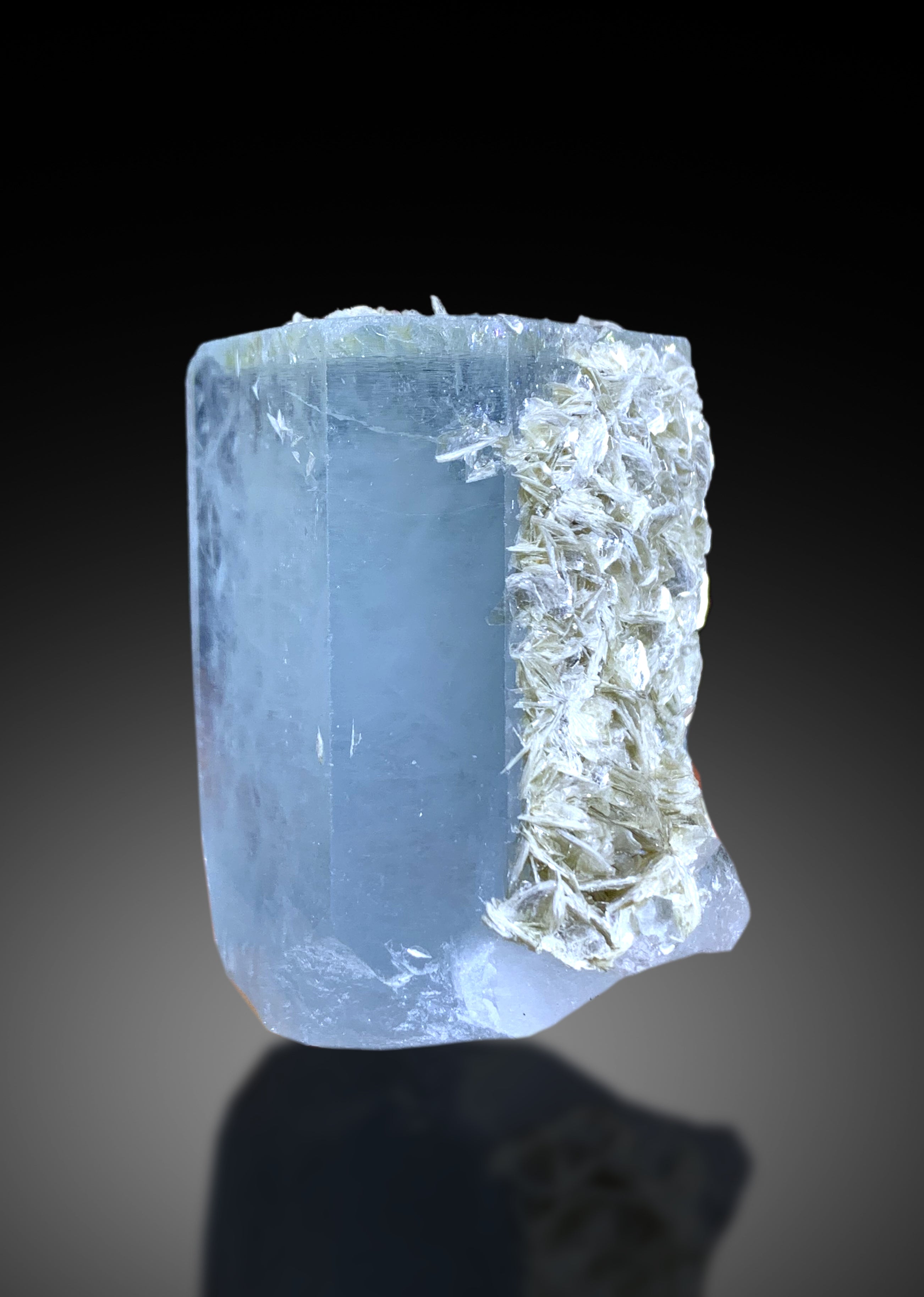 Sky Blue Aquamarine on Mica from Pakistan - 159 gram