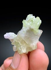 Rare Herderite with Green Tourmalines from Skardu Pakistan - 20 gram