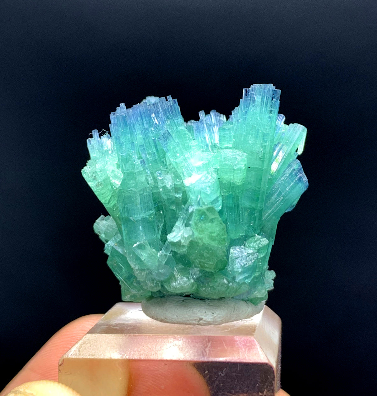 Indicolite Blue Tourmaline Cluster from Afghanistan - 18 gram