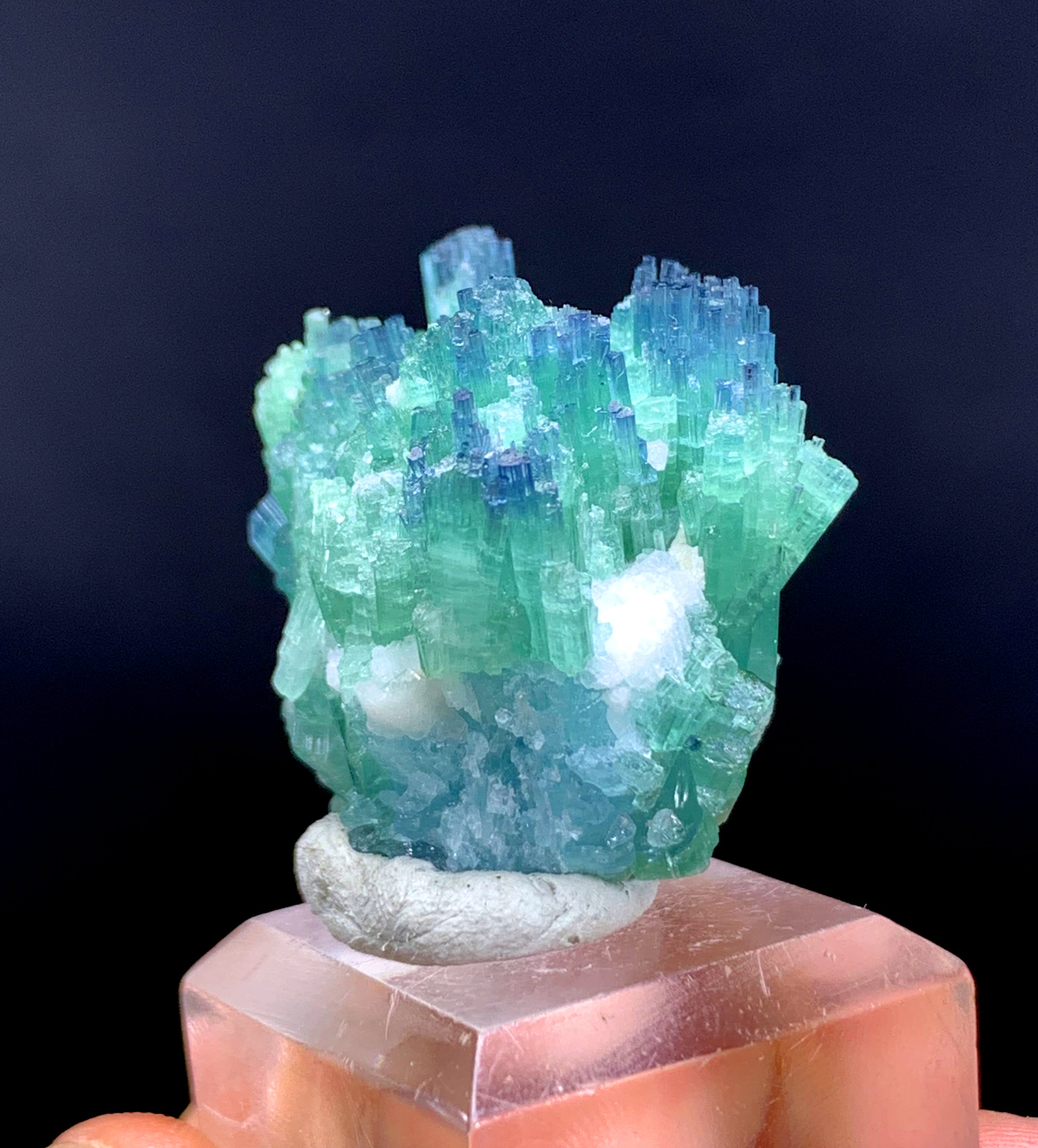 Indicolite Blue Tourmaline Cluster from Afghanistan - 18 gram