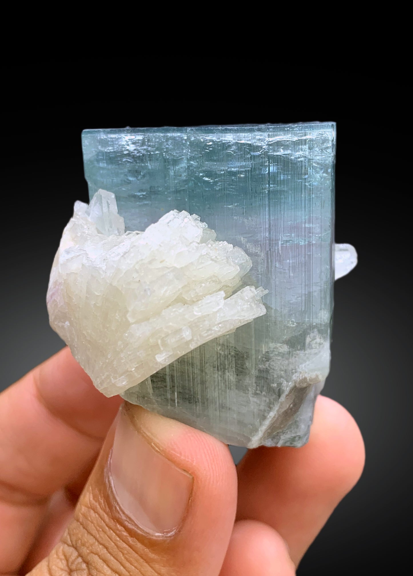 Cotton Candy Tourmaline with Albite from Afghanistan - 110 gram