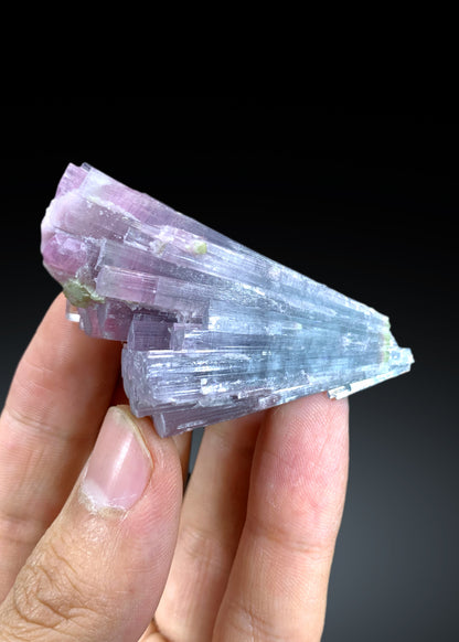 Cotton Candy Bicolor Tourmaline Cluster from Afghanistan - 36 gram