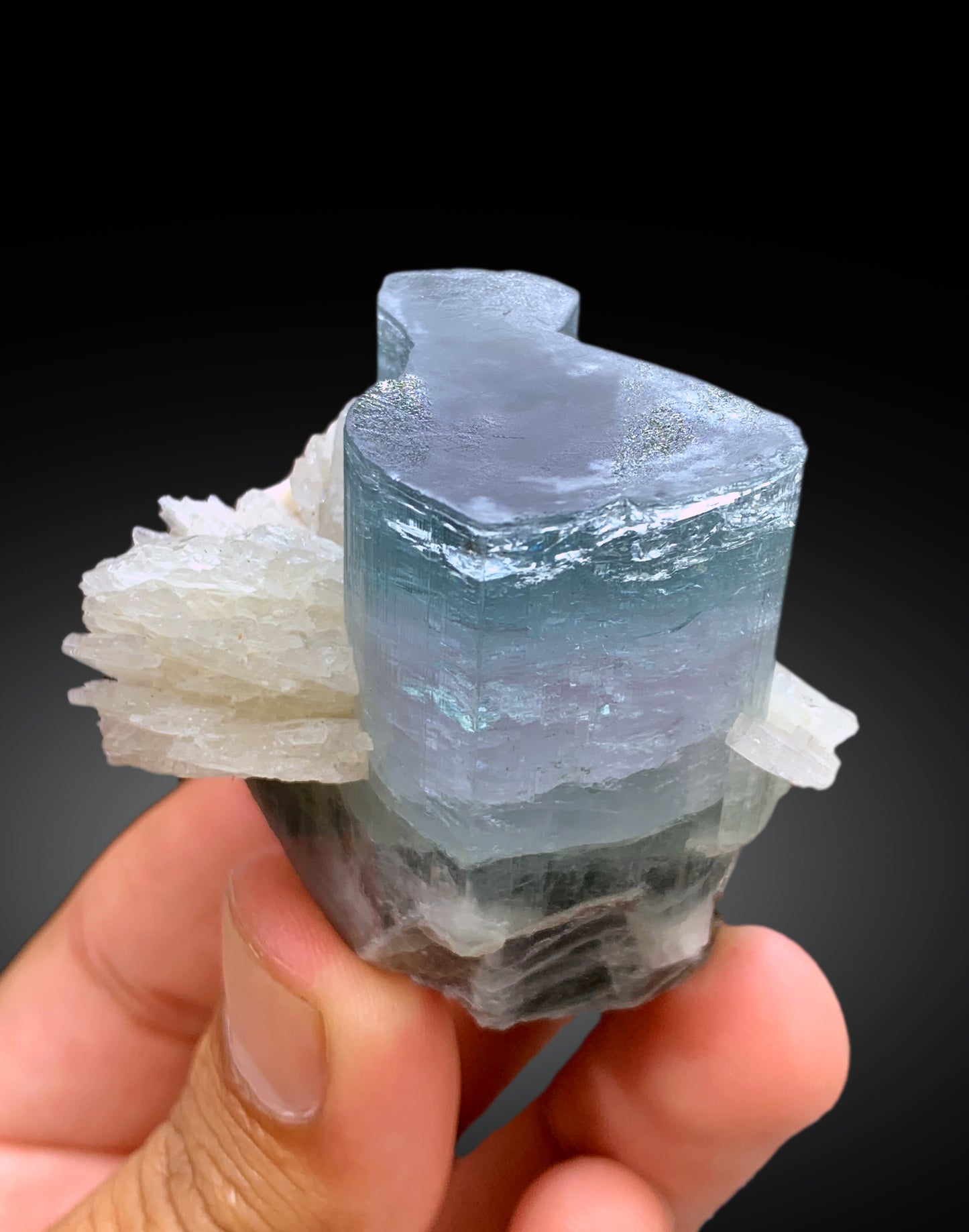 Cotton Candy Tourmaline with Albite from Afghanistan - 110 gram