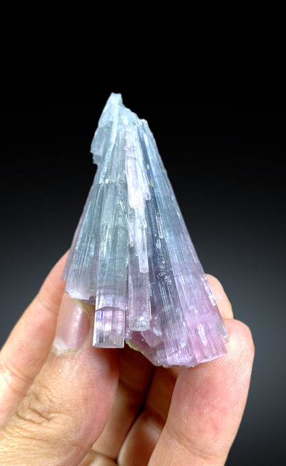 Cotton Candy Bicolor Tourmaline Cluster from Afghanistan - 36 gram
