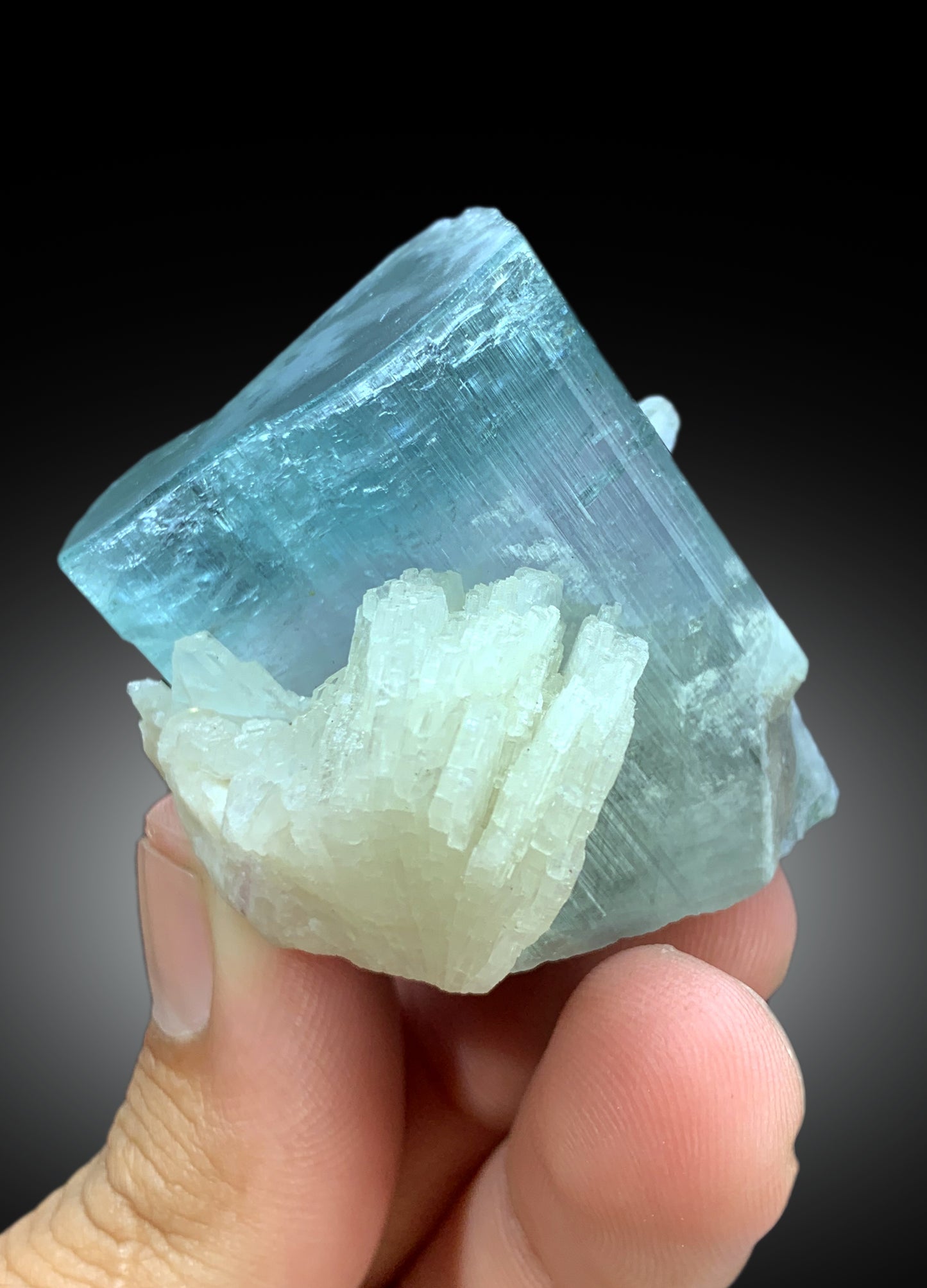 Cotton Candy Tourmaline with Albite from Afghanistan - 110 gram