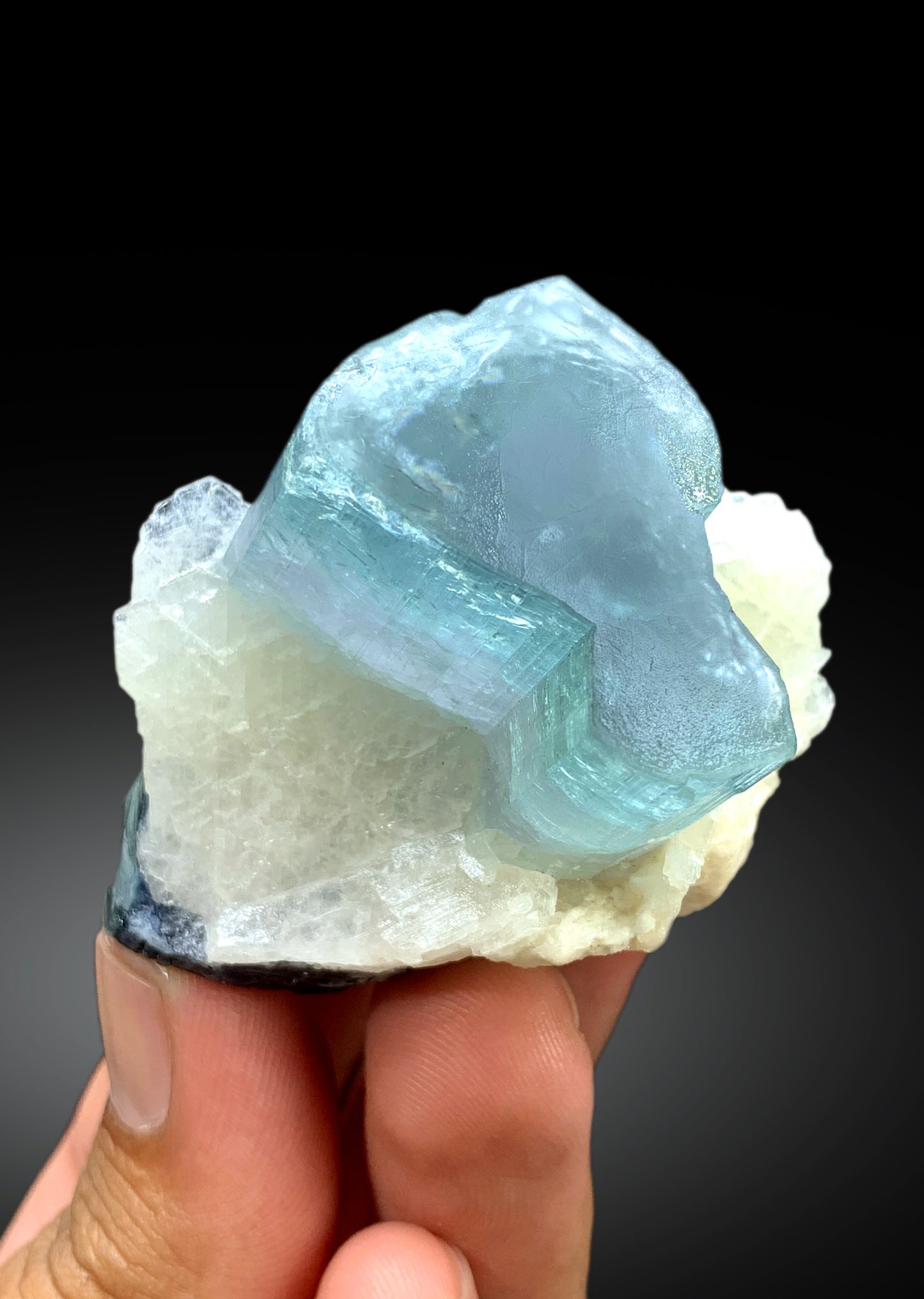 Cotton Candy Tourmaline with Albite from Afghanistan - 110 gram