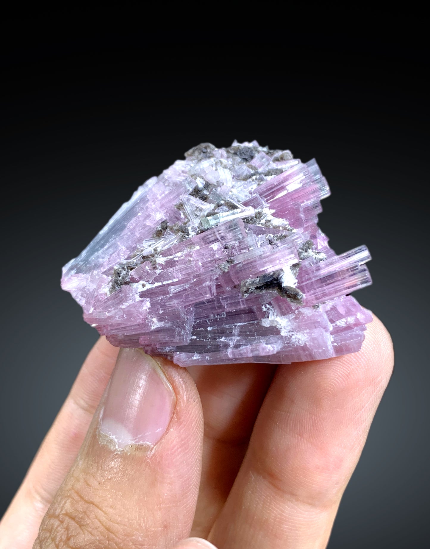 Cotton Candy Bicolor Tourmaline Cluster from Afghanistan - 42 gram