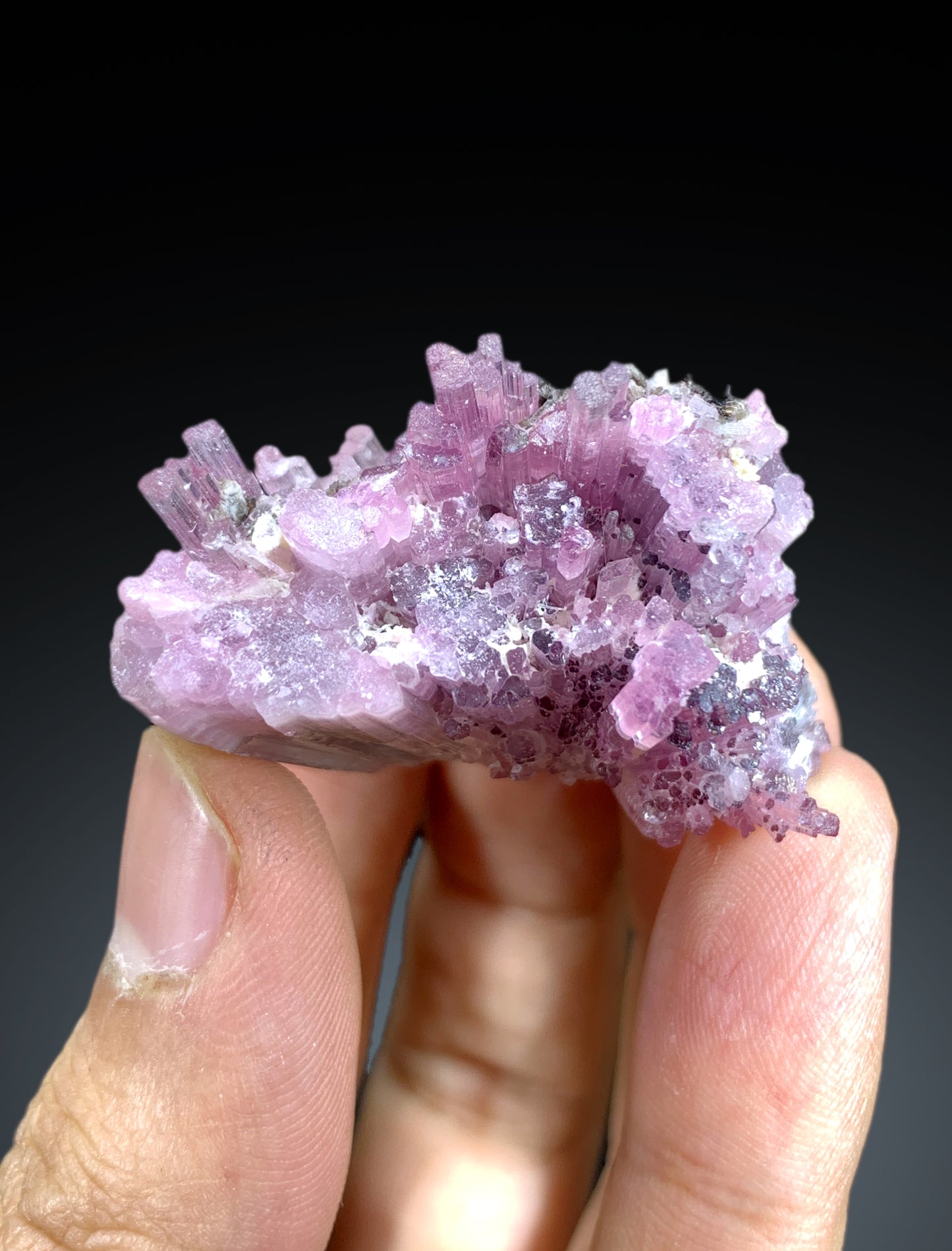 Cotton Candy Bicolor Tourmaline Cluster from Afghanistan - 42 gram