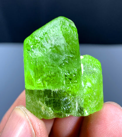 Lush Green Peridot Crystal from Supat valley Pakistan - 18 gram