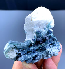 Indicolite Blue Tourmaline Cluster with Feldspar from Afghanistan - 66 gram