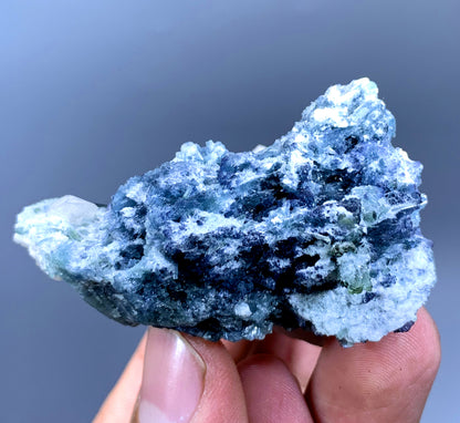 Indicolite Blue Tourmaline Cluster with Feldspar from Afghanistan - 66 gram