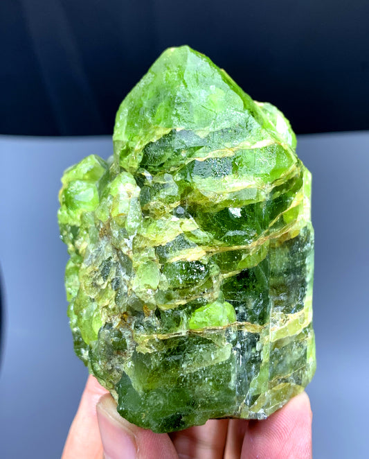 Lush Green Peridot Crystal from Supat valley Pakistan - 312 gram
