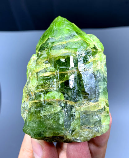 Lush Green Peridot Crystal from Supat valley Pakistan - 312 gram