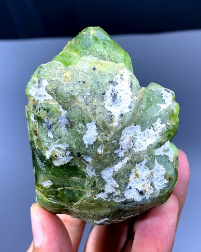 Lush Green Peridot Crystal from Supat valley Pakistan - 312 gram
