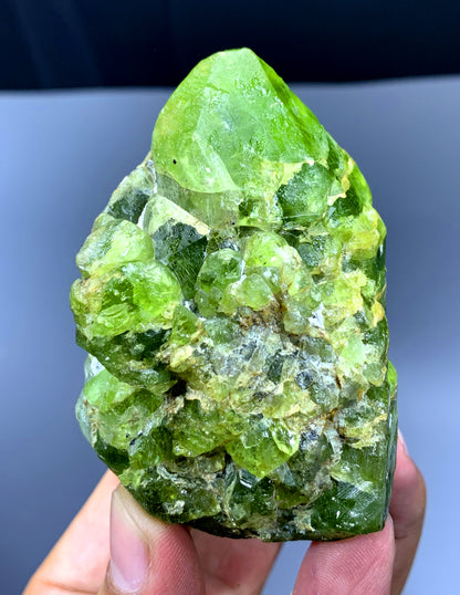 Lush Green Peridot Crystal from Supat valley Pakistan - 312 gram